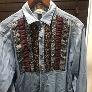Denim Western Button Down